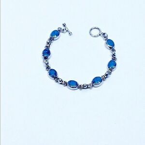 925 Silver and Turquoise Bracelet